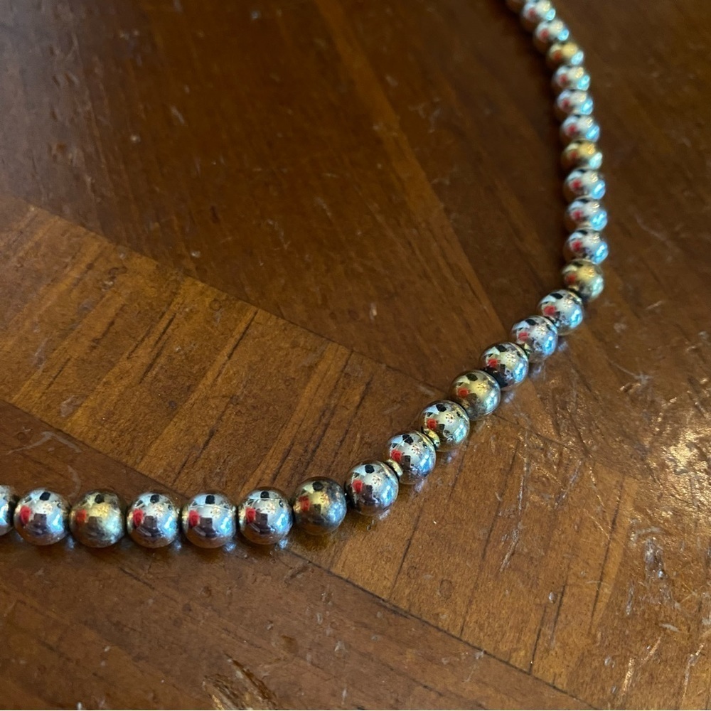 Napier Vintage Gold and Silvertone Beaded Choker Necklace Elegant Old Money - Picture 11 of 13